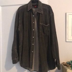 Sundance Grey Corduroy Button Up